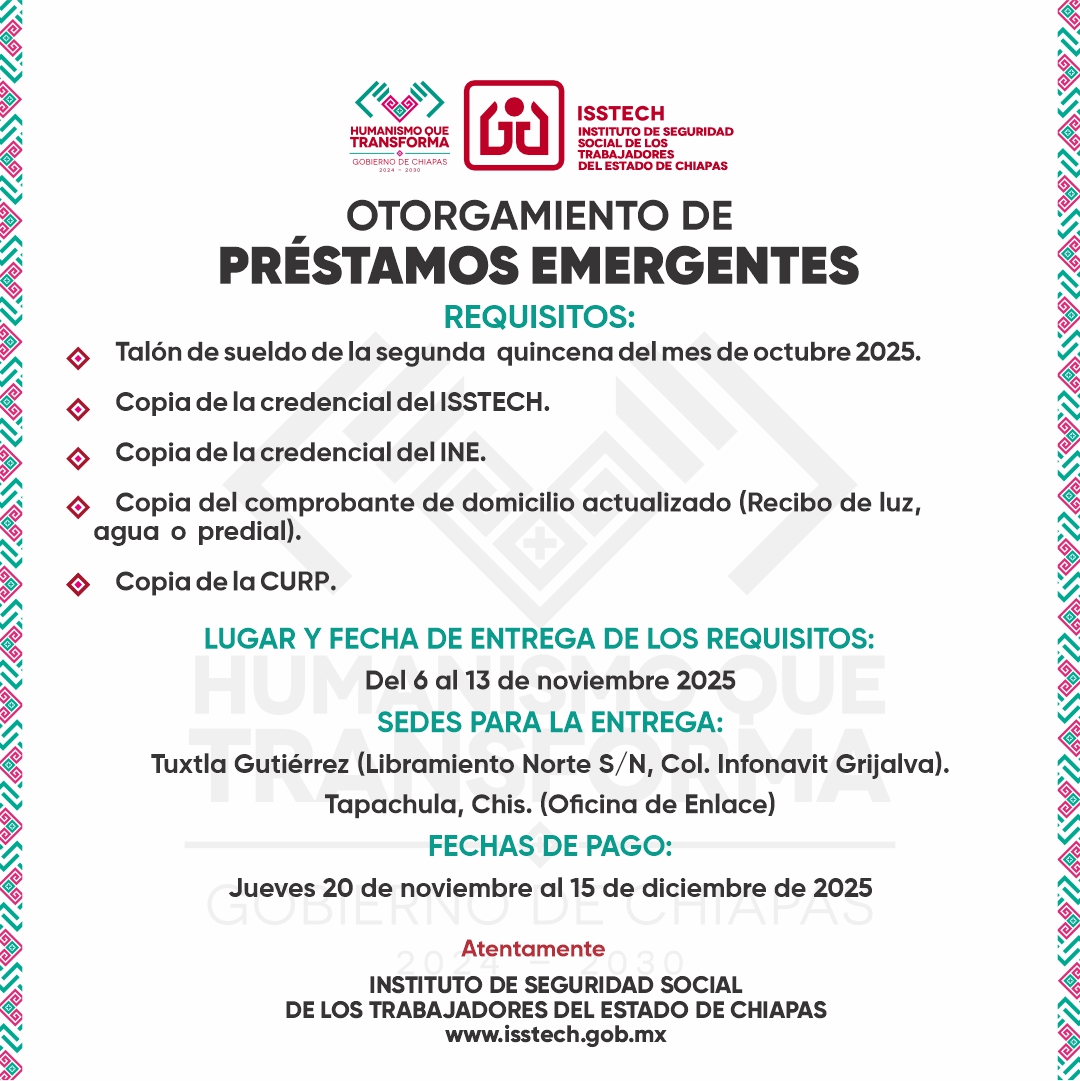 PRESTAMOS EMERGENTES NOVIEMBRE 2025